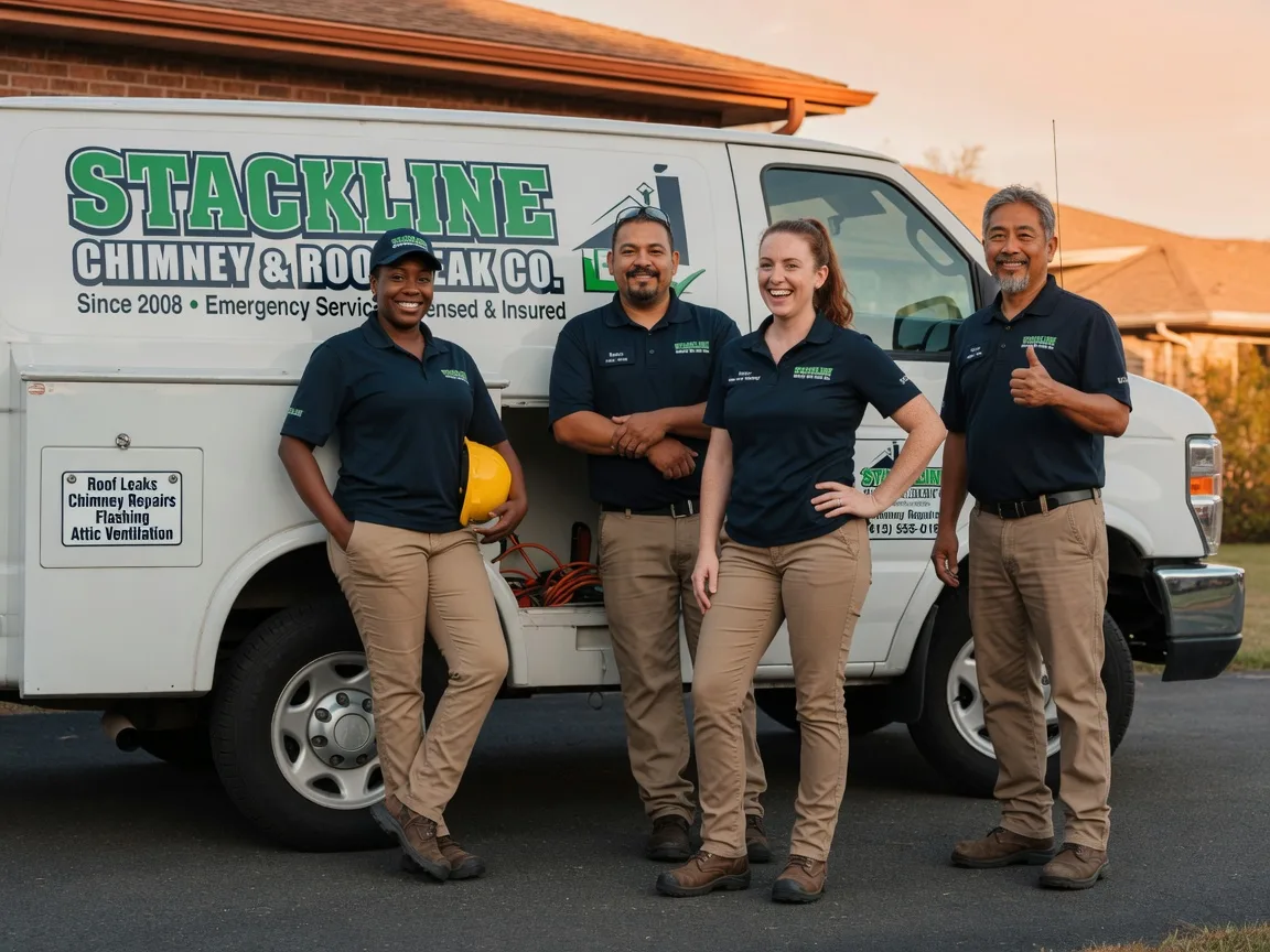Chimney flashing repair company in Thornton, PA